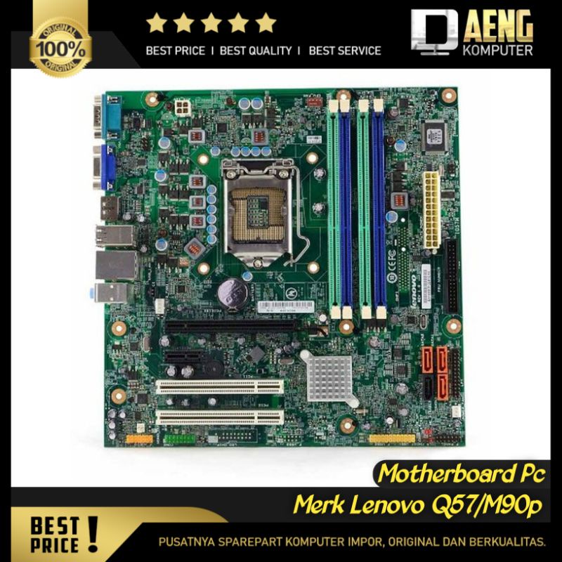 Motherboard Mainboard Mobo PC Merk Lenovo ThinkCentre Q57 M90p