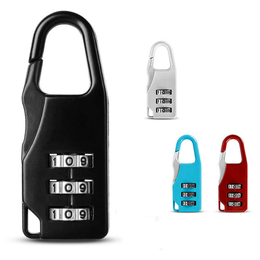 Mini Dial Digits Code Number Password Combination Padlock Safety Travel Security Lock for Luggage Lock Padlock Gym