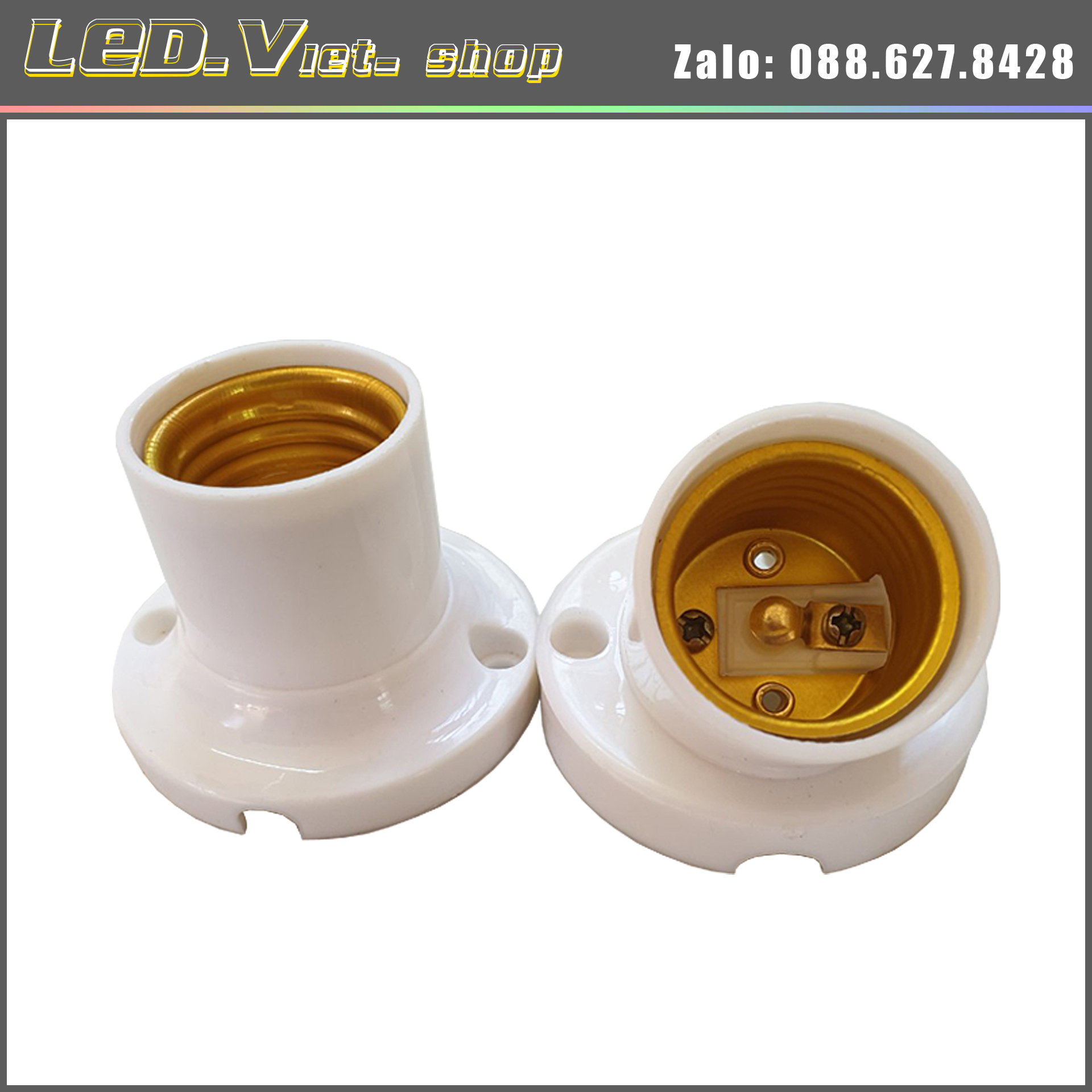 Đui xoáy  E27 ốp trần ( Combo 2 cái)