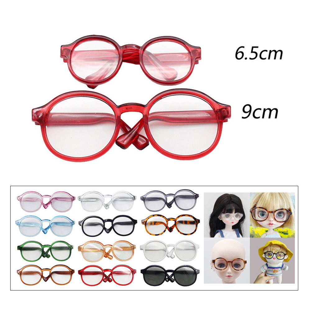 SF For Labubu Glasses 6.5cm Cute Plastic Glasses for 15cm Labubu Macaron and 60cm BJD Dolls and 1/3 BJD Dolls Toy Glasses Accessories. 