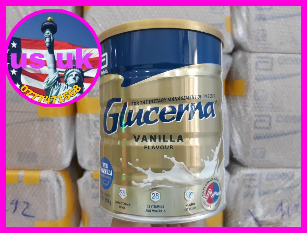 Sữa Bột Glucerna của Úc hộp 850] hàng air có ít ạ.