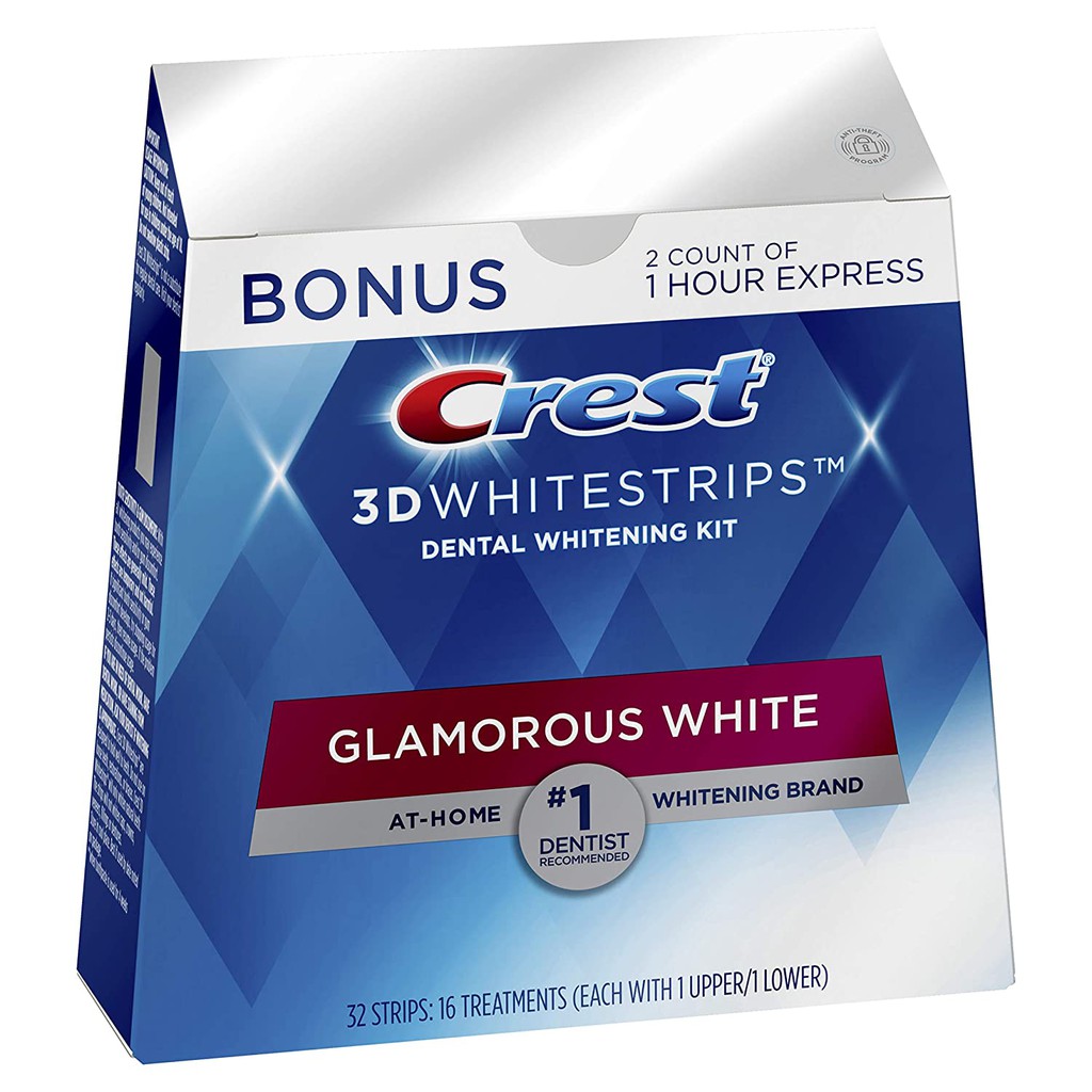 Miếng dán trắng răng Crest 3D Whitestrips