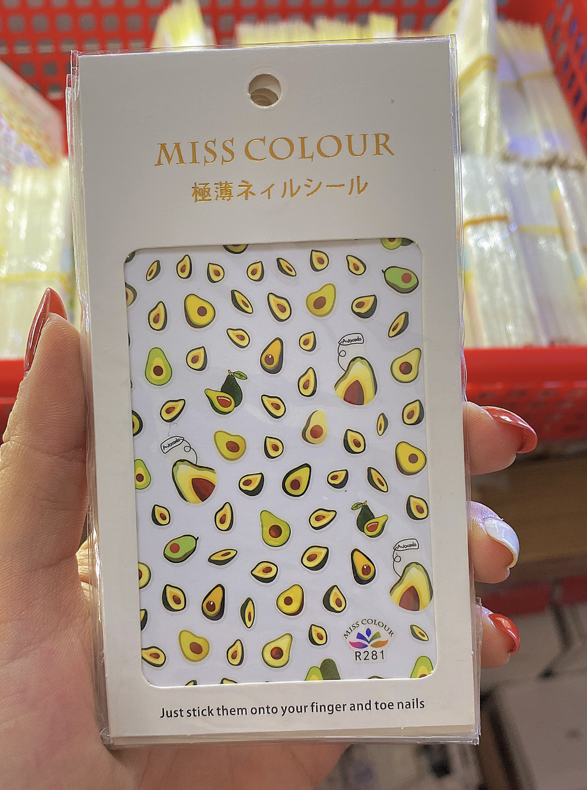 Hình dán sticker trang trí móng tay ,mẫu trái cây - Mini Nails