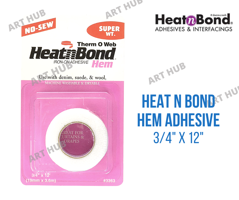 ART HUB - HEATNBOND Iron-on Adhesive (Various Sizes Available, Ultrahold,  Hem, Lite, No Sew)