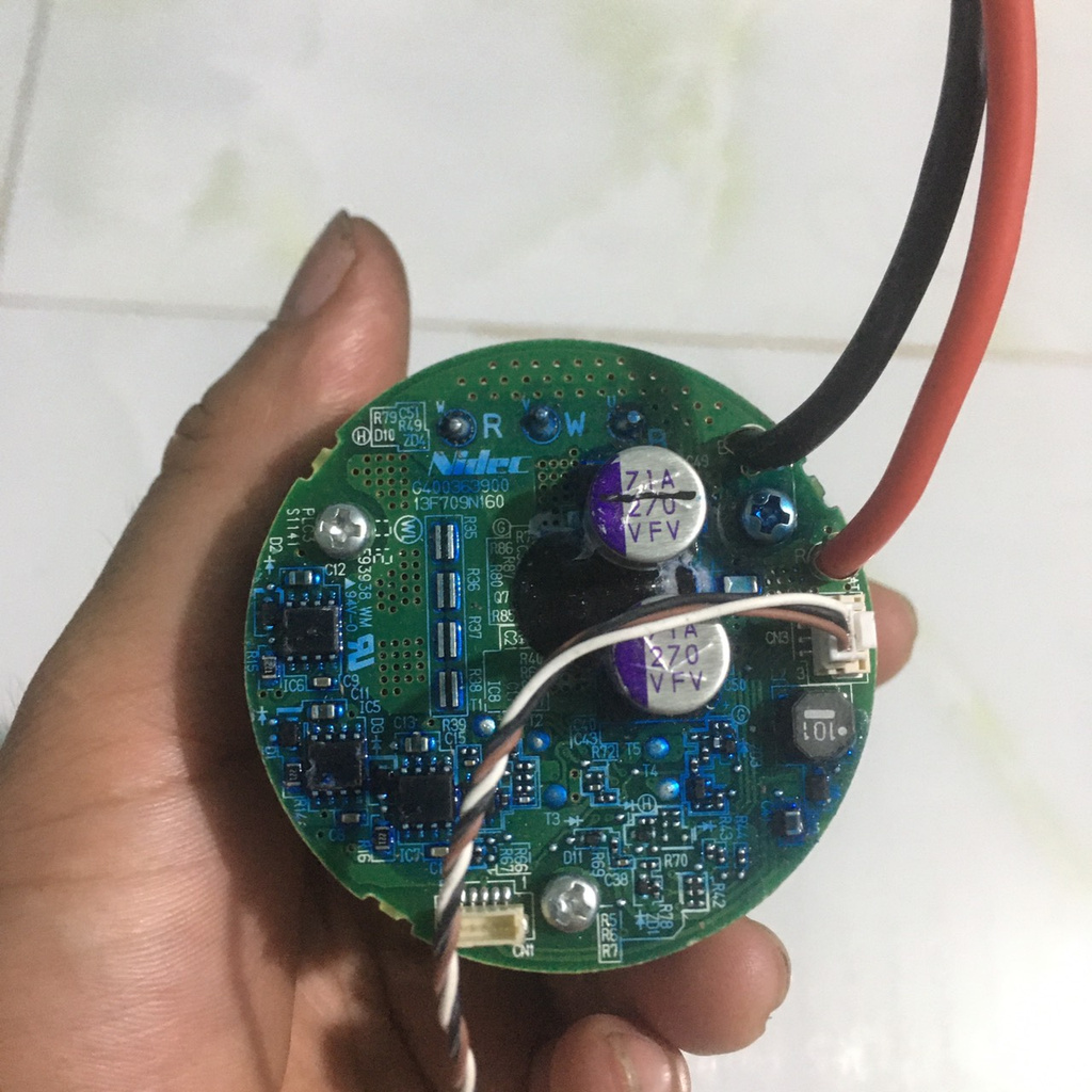 Motor hút bụi BLDC Nidec 370w 18-25V siêu  mạnh