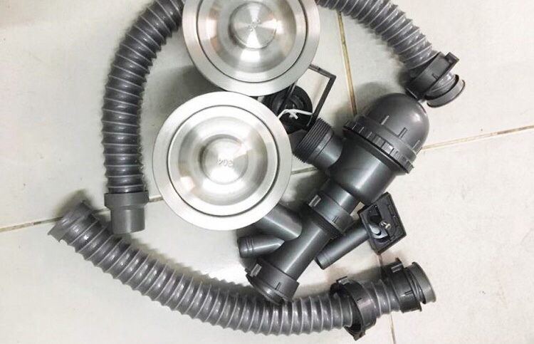Sink Drain Set with Trash Filter 140 (1 Compartment, 2 Compartments)