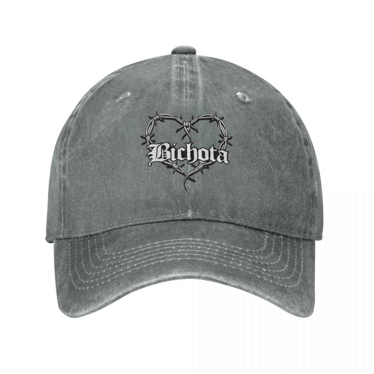【Hengli jewelry story】Karol G Bichota Heart Trucker Hats Stuff Retro Washed Rapper Baseball Cap For Men. 