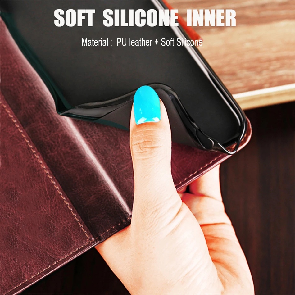 Crocodile Leather Case For Nokia 6.2 7.2 Flip Cover