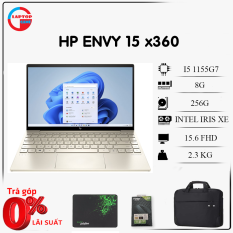 [Mới 100%] HP ENVY 15 x360 (Core i5-1155G7, 8GB, 256GB, Intel Iris Xe Graphics, 15.6 inch FHD IPS Touch Screen)
