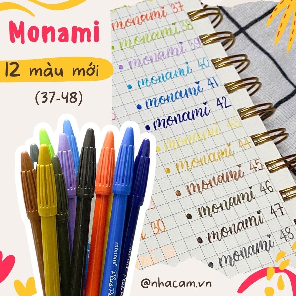 Bút Monami Plus Pen 3000 Nhà Cam