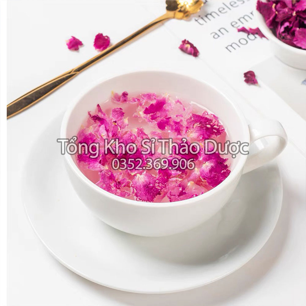 Cánh hoa hồng sấy lạnh 1kg (Hoa khô thả bồn tắm, xông mặt, thư giãn, giảm stress)