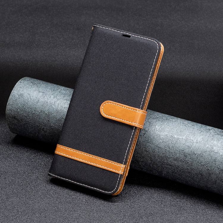 【HZSUNSKY】 For Xiaomi Redmi Note 13 Color Block Denim Texture Leather Phone Case