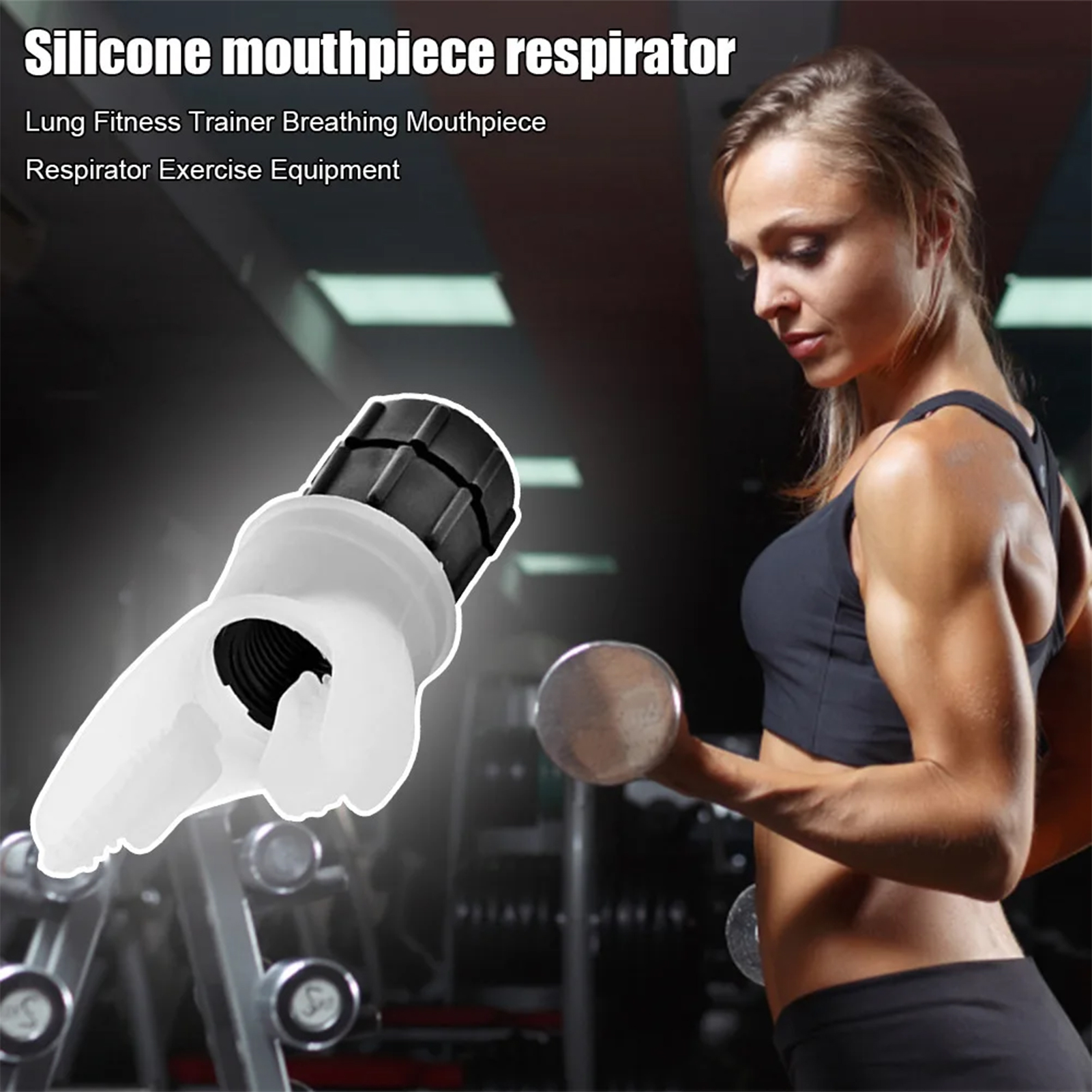 Honrane Adjustable Lung Exerciser Device Lung Exerciser Device Portable Lung Breathing Exerciser with Adjustable Resistance Compact and Reusable Abdominal Strength Trainer