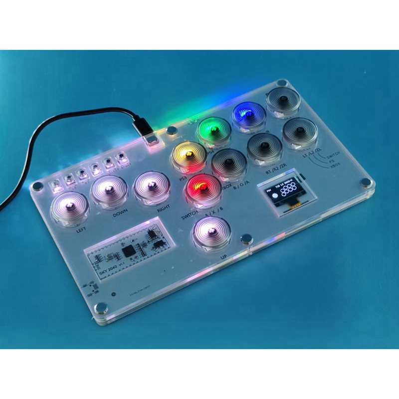Arcade Joystick Hitbox Street Fighter Controller Fight Stick Game Controller Mechanical Button for PC/PS4/PS3/PC/ Switch Easy Install Easy to Use