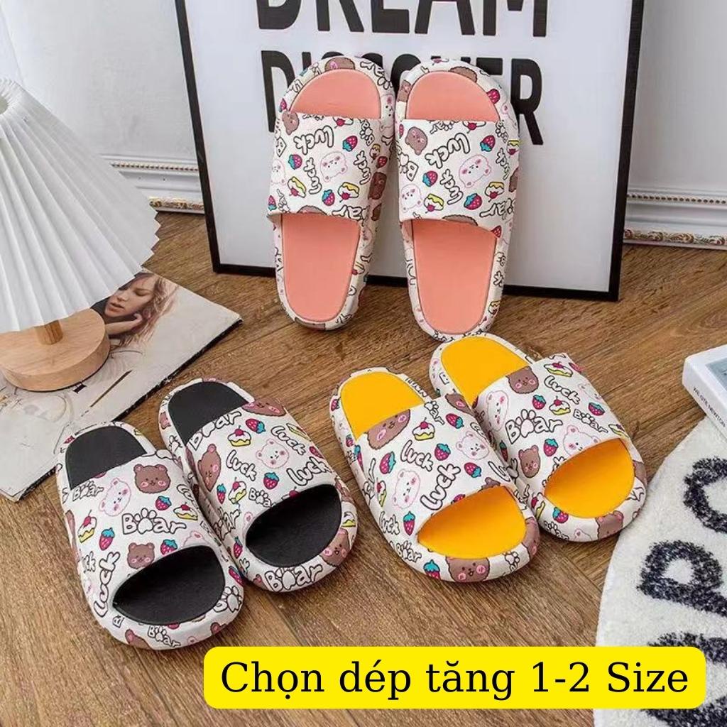 Dép nữ hình gấu LUCK cực xinh, mềm êm