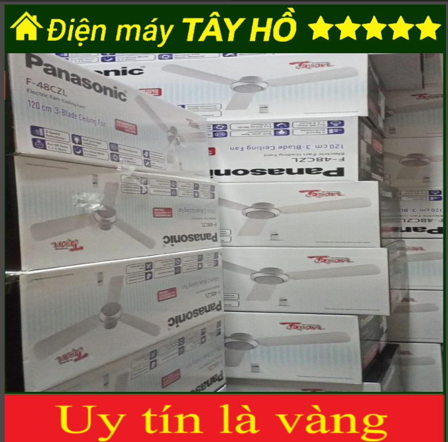 Quạt trần 3 cánh Panasonic F-48CZL [GIAN HÀNG UY TÍN] [HÀNG CHÍNH HÃNG]