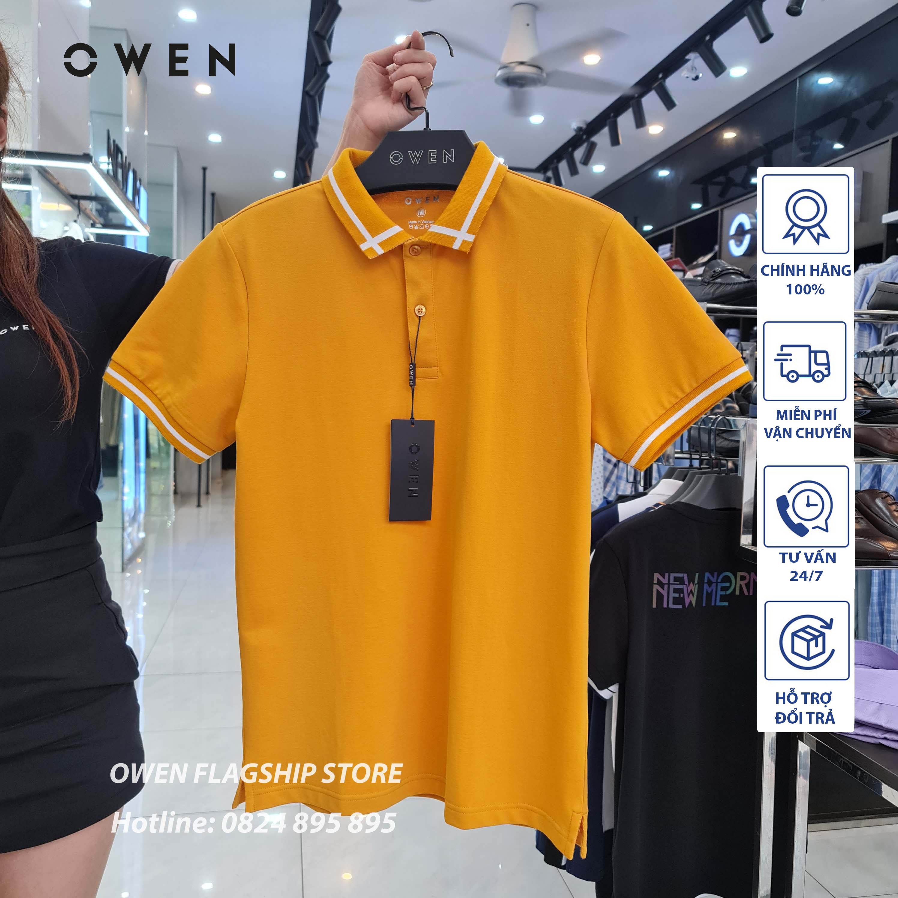 Owen - áo polo nam owen - mã apv220296 - owen flagship store