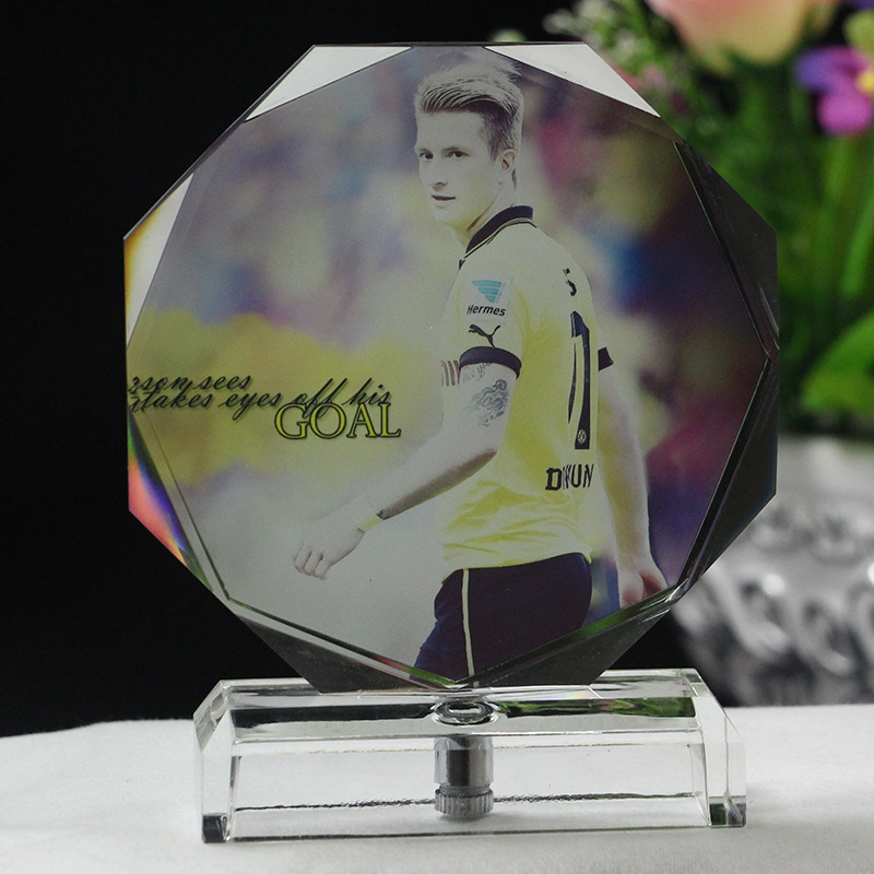 FZ World Cup Football Star Leo Messi Cristiano Ronaldo Neymar Crystal Light Souvenir Gifts For Friends Action Figure Home Decoratio ZF