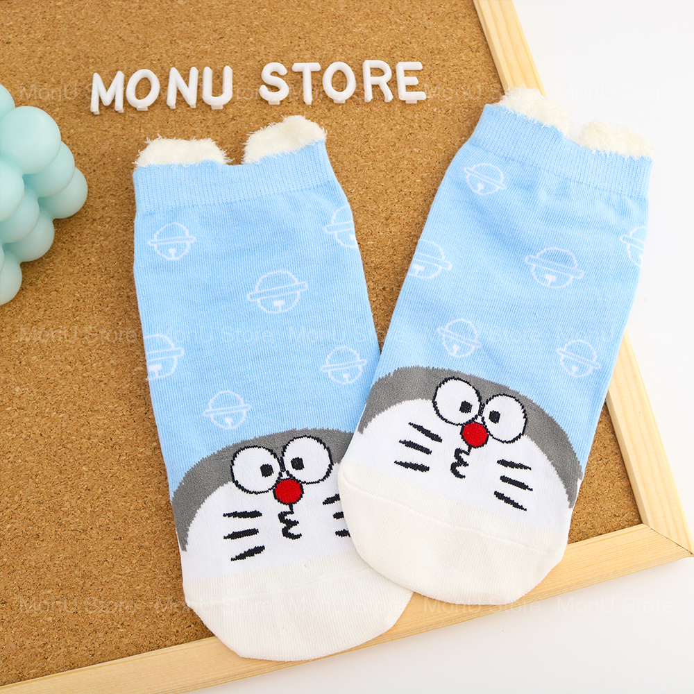 Tất vớ cổ thấp có tai doraemon doremon dễ thương cute tooyoo bk00151