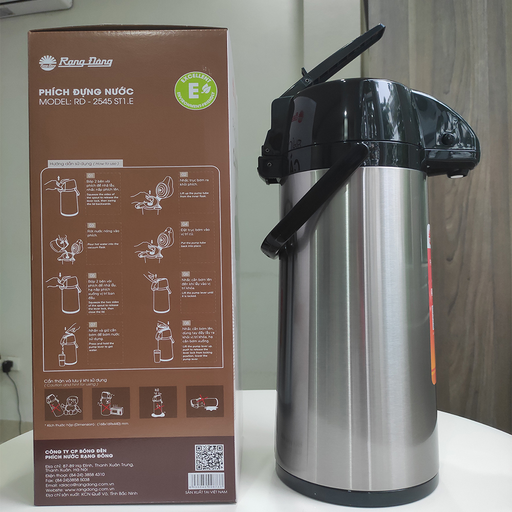 Phích Bơm nước 2 Lít Rạng Đông RD 2045 ST1.E