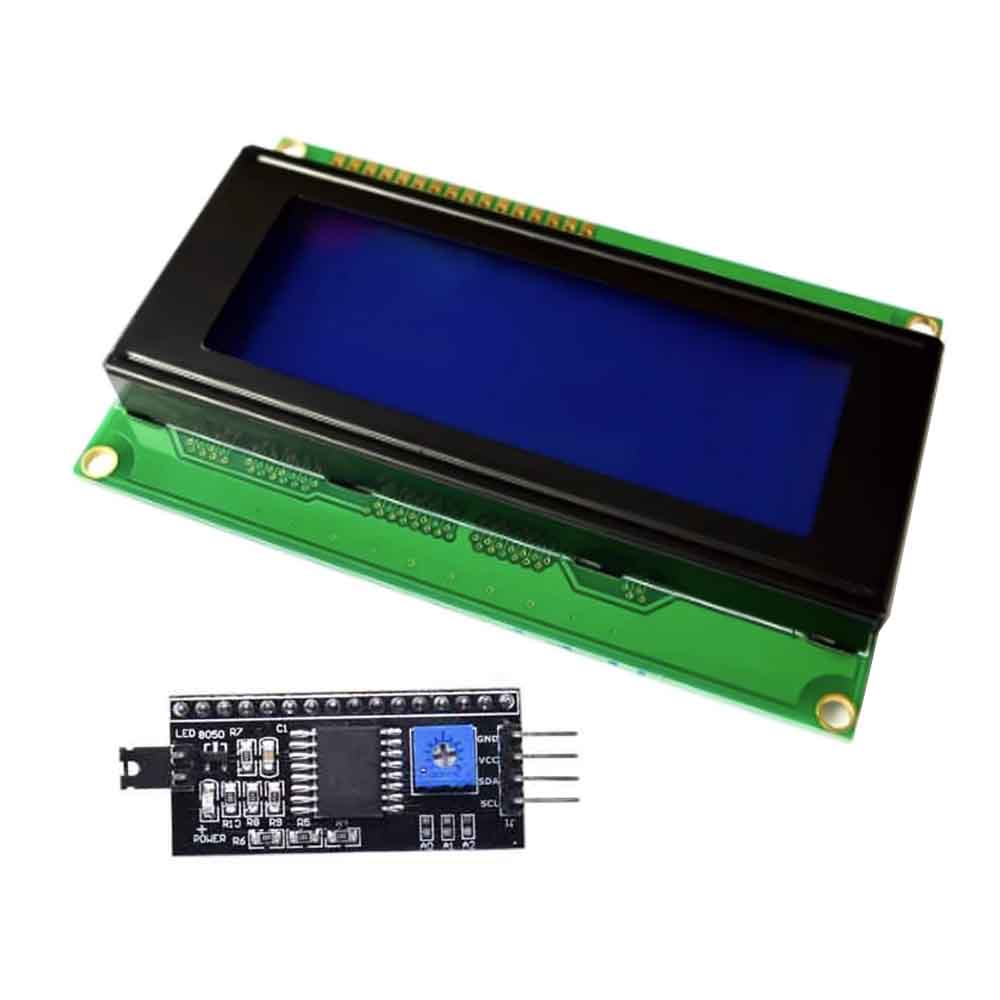 Lcd2004+i2c 2004 20x4 2004a blue/green screen hd44780 character lcd /w iic/i2c serial interface adapter module
