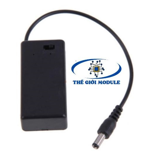 Hộp pin 9V có công tắc