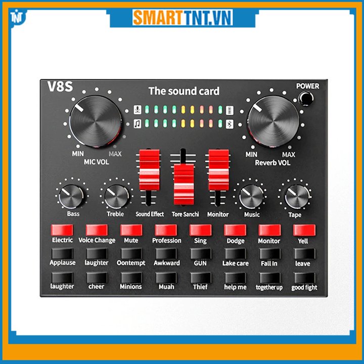 Combo micro thu âm BM900 và sound card âm thanh V8S