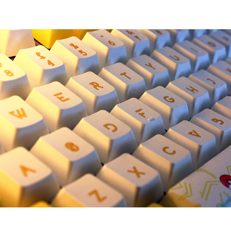 KAIMEIDI Pikachu PBT sublimation keycap mechanical keyboard keycap XDA height customized diy personalized keycap