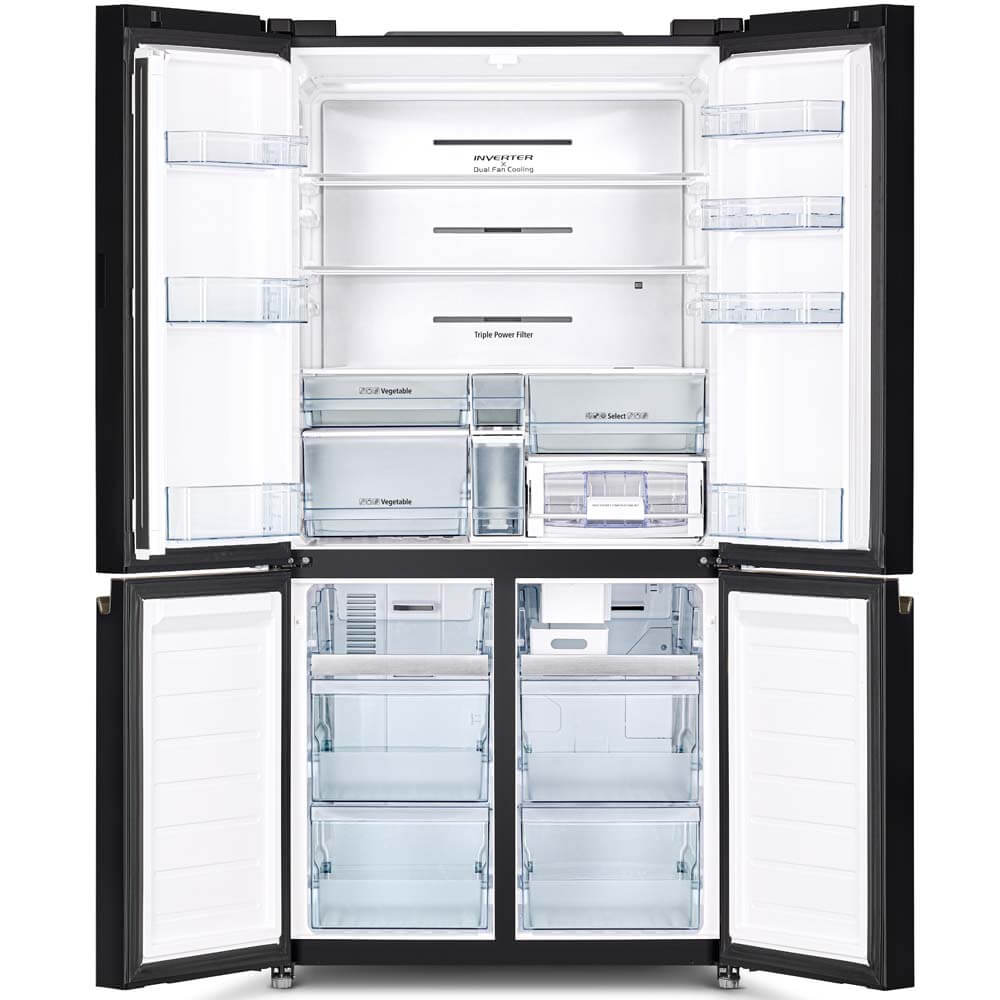 ตู้เย็น 4 ประตู HITACHI R-WB640VF 20.1คิว ช่องแช่อาหารระบบสุญญากาศ//สะดวกกว่าด้วยระบบทำน้ำแข็งอัตโนมัติ (Auto Ice Maker) RWB640VF R-WB640 RWB640
