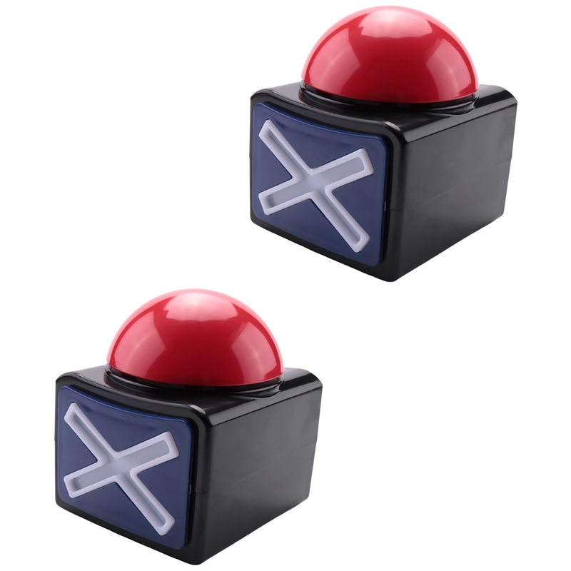 thumbnail interactive-video image 1 of BEAN LIEVE Game Buzzer With Lights & Sound - Red Quiz Button For Game Shows & Classrooms 1 of 11