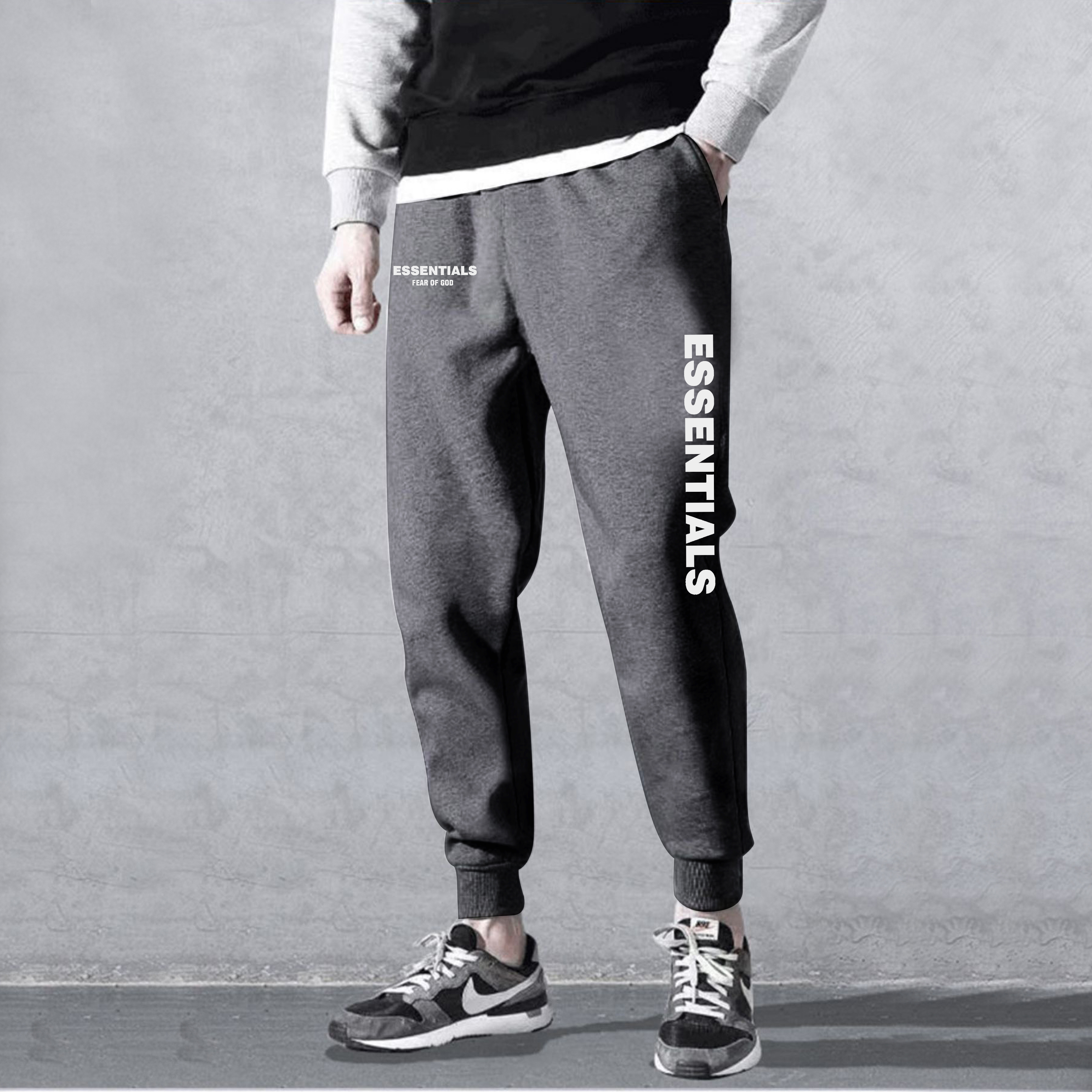 [Hoàn Tiền 15%] Quần Jogger Nỉ Nam Nữ In Chữ