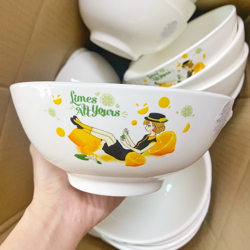 Tô sứ trắng cao cấp 7 inch ( 16.7cm)
