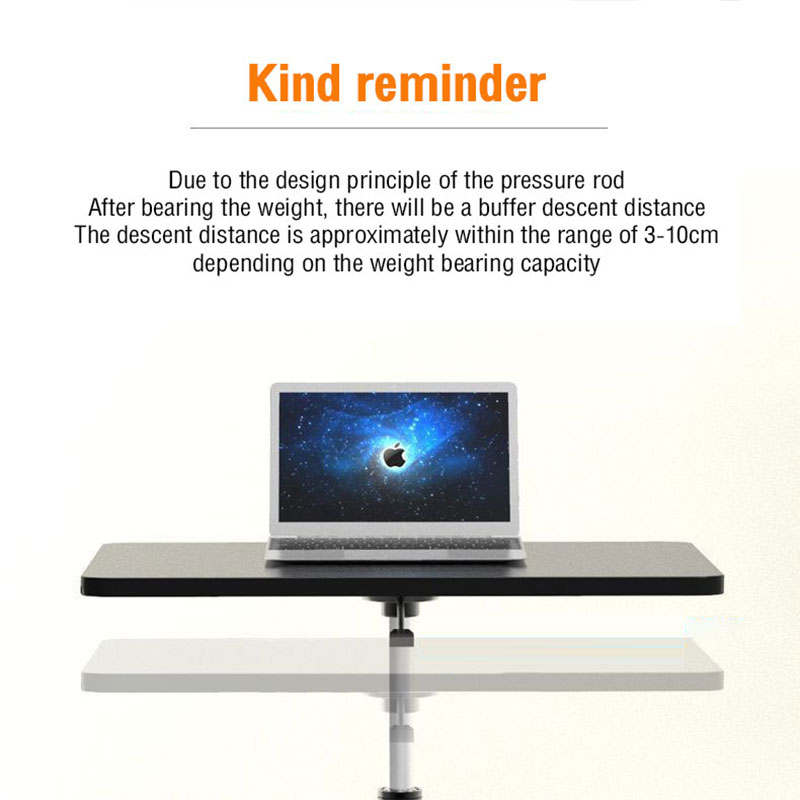 Small movable lifting desk Small sofa with pulleys Bedside table Standing laptop desk