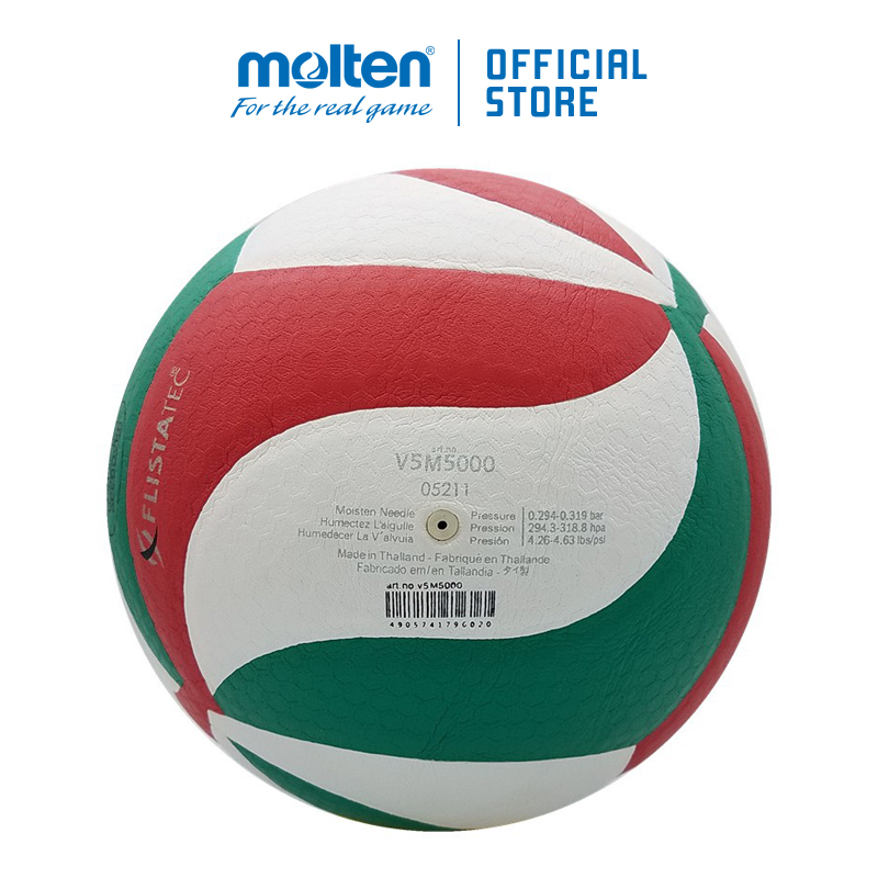Bóng chuyền Molten V5M5000 - Tiêu chuẩn FIVB - Công nghệ FLISTATEC