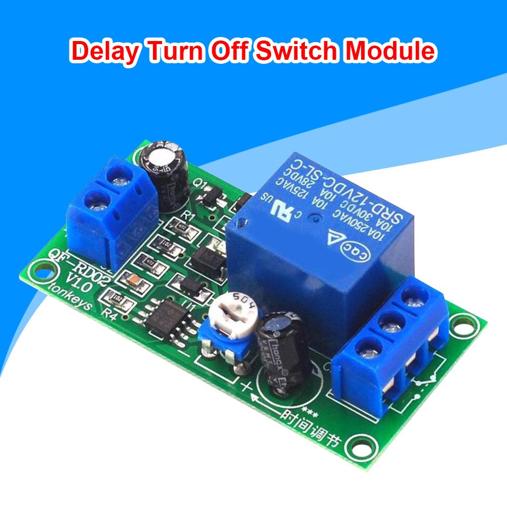 Relay Delay Turn On Off Delay Switch Module Time Adjustable Timer Relay Control Switch Board 12V