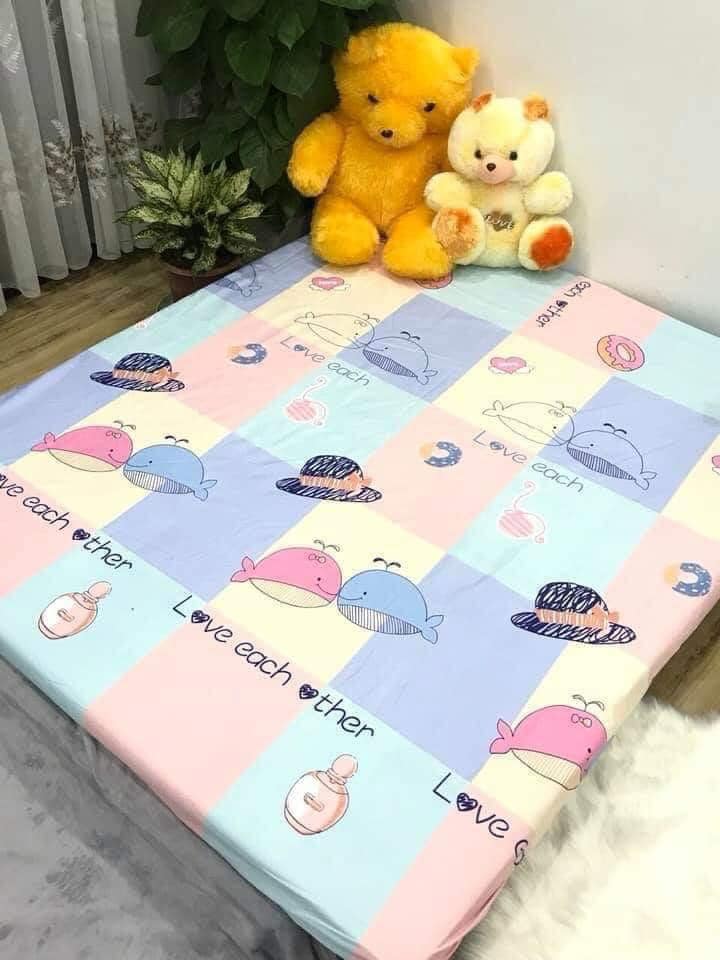 GA CHỐNG THẤM  HOA VĂN  CHO BÉ YÊU TỪ 1M6 ĐẾN 2M2(GIAO MÀU NGẪU NHIÊN)