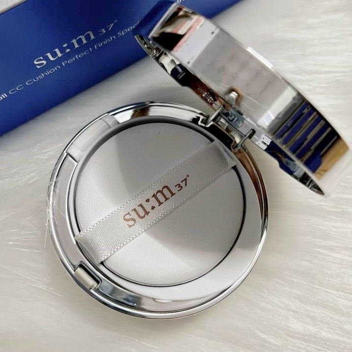 Set Phấn nước cấp ẩm Sum37 Water-full CC Cushion Perfect Finish tặng kèm 2 lõi