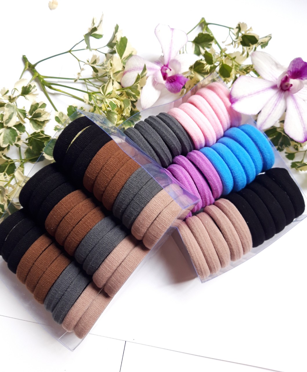 Hộp 30 cái cột thun cột tóc siêu chắc