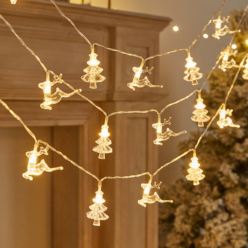 Christmas Tree Snowflake LED String Lights Banner Christmas Decoration for Home Navidad Xmas Tree Decor Light New Year 2025. 