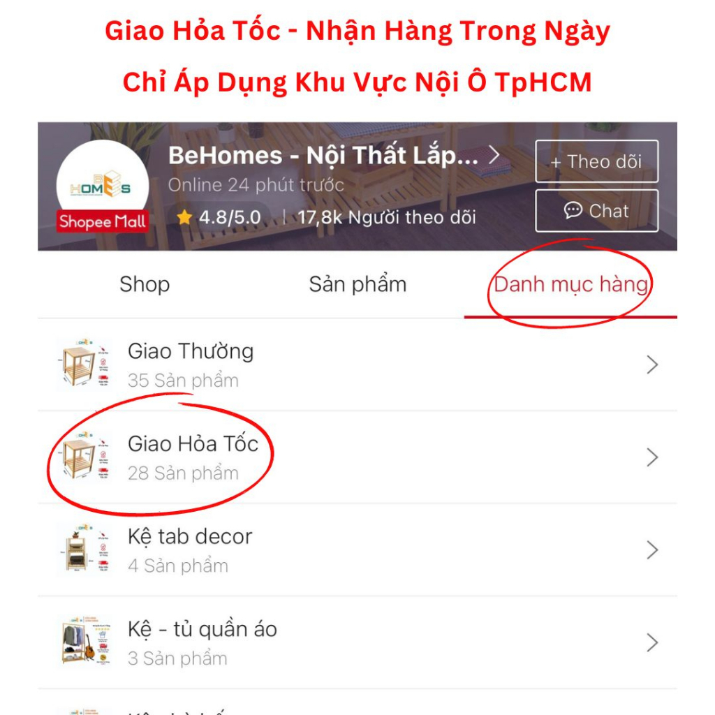 Kệ sách Behomes 3 tầng mặt nan