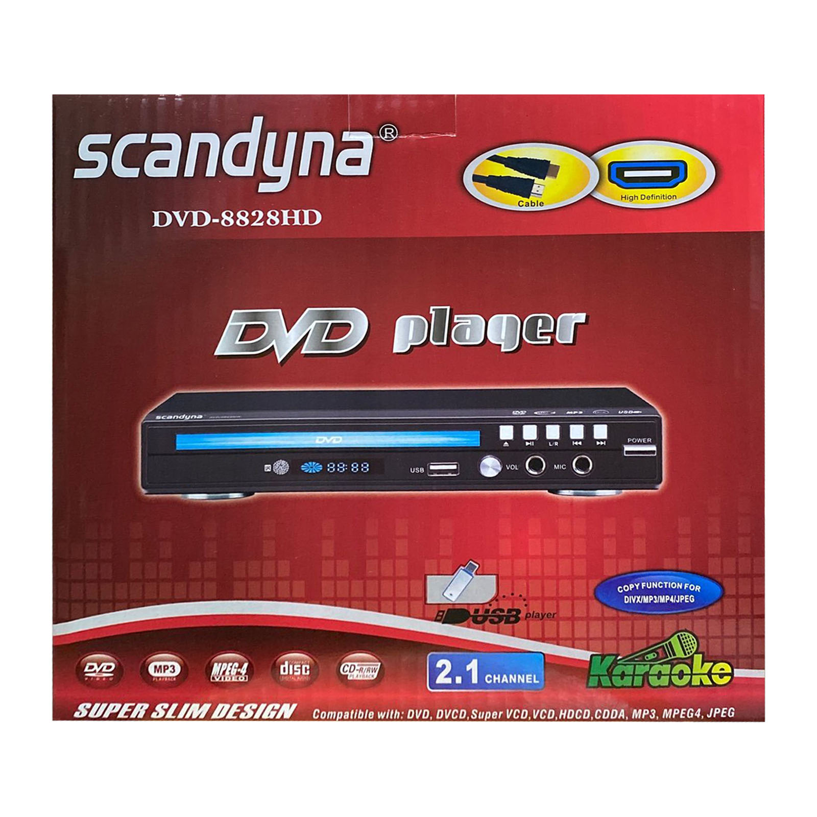 ＳＩＯＮ８６－８８ [DVD] Sigma Audio] Scandyna DVD-8828HD DVD PLAYER | Lazada Singapore