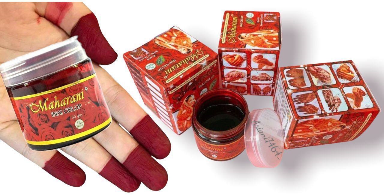 MAHARANI INAI CELUP MERAH HALAL INNAI JARI INAI KUKU Extract Daun