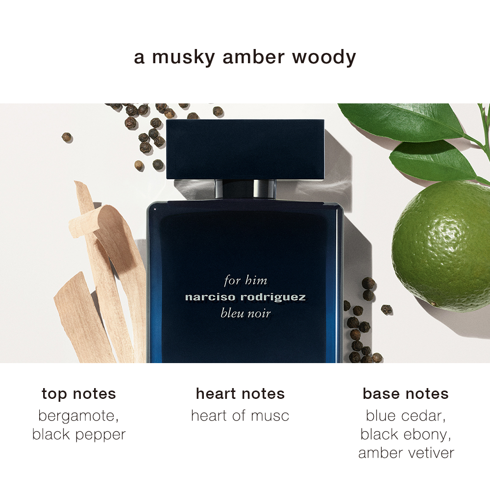 Narciso Rodriguez For Him Bleu Noir Eau De Parfum 50ml Lazada - Technical View