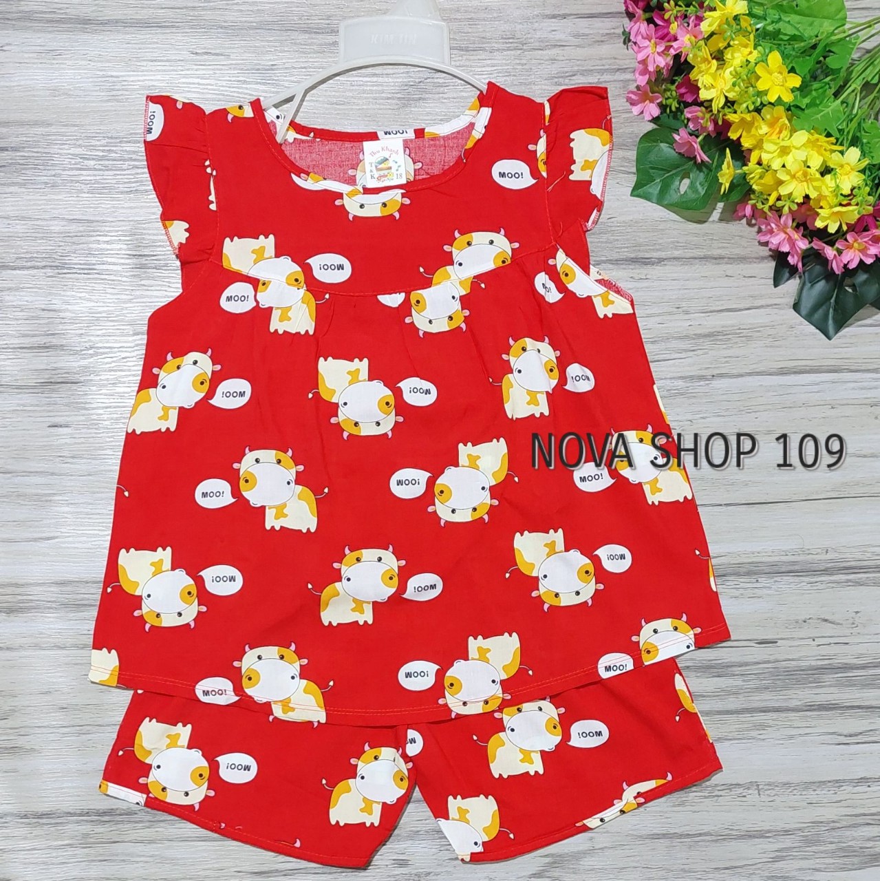 Bộ quần áo Tole (tole), lanh bé gái NOVA SHOP 109, đồ bộ tôn đùi cho bé gái từ 5 đến 26kg. GIAO HOA VĂN NGẪU NHIÊN