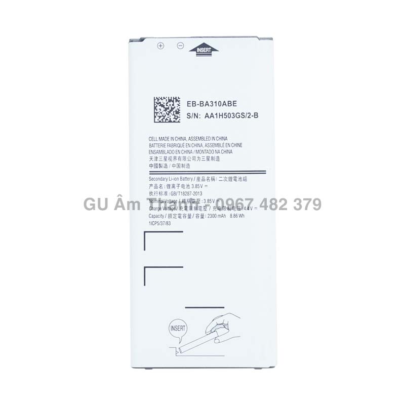 Pin thay thế cho samsung galaxy a3 2016 a310f 2300mah zin