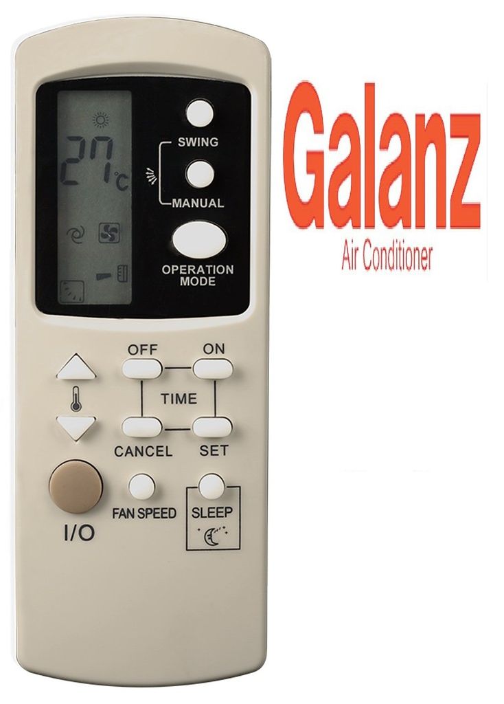 Remote máy lạnh galanz mẫu 1 - điều khiển điều hòa galanz mẫu 1