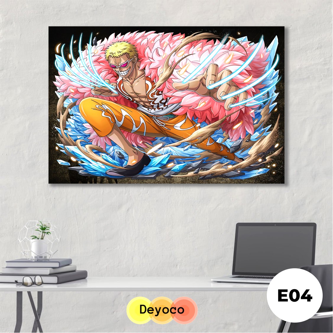 Tranh dán tường one piece 3D