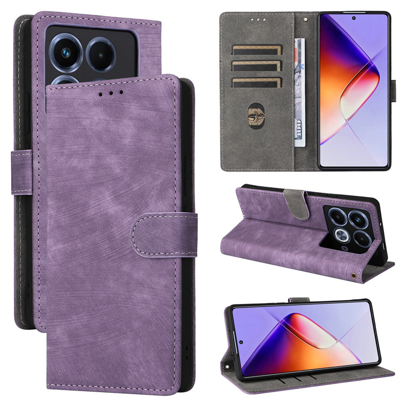 Infinix Note 40 Pro 4G Wallet Phone Case with RFID Blocking Credit Card Holder, PU Leather Flip Folio Case Wallet with Kickstand Protective Case for Infinix Note 40 Pro 4G.