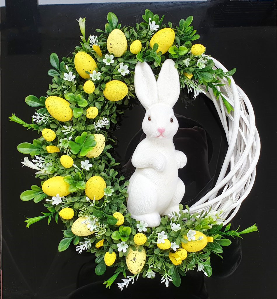 Easter Bunny Garland Home Wreath Decoration Easter Decor Props