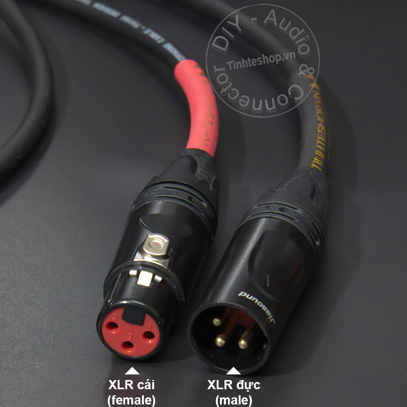 Cáp micro 6.5mm ra canon cái DIY 0.5M đến 10M - Dây canon ra 6 ly